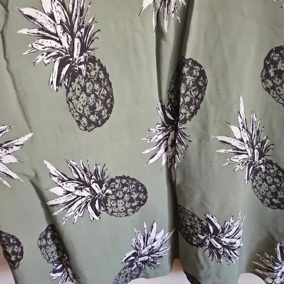 Bb Dakota Green Pineapple Print Dress 6 - Picture 3 of 8